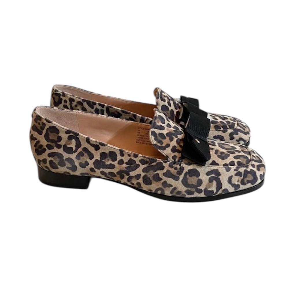 Kate Spade Leopard Print Flats with Black Accent